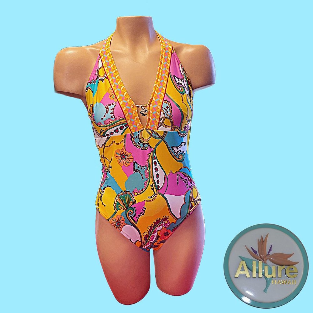 LISE CHARMEL, France - Couture One Piece Swimwear - a burst of color and style.
